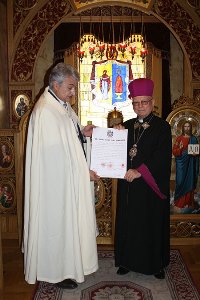 Українського єпископа нагороджено дипломом Єрусалимського ордену Святого Гробу Господноього