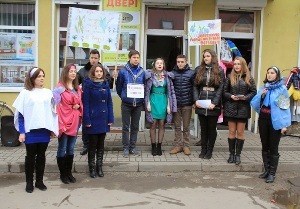 На Львівщині екореферент Бюро УГКЦ організував екофлешмоб.(ФОТО)