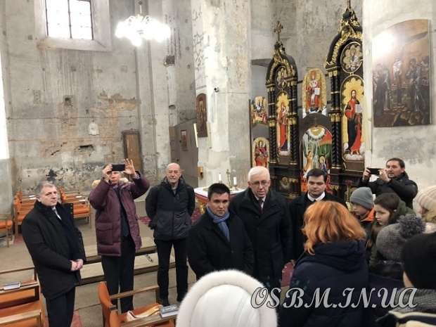 Греко-католицький храм у Вільнюсі відвідав Клімкін