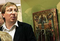 Російський меценат Ігор Возяков передав Львівському музею старовинну ікону Богородиці