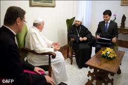 Митрополит РПЦ Іларіон зустрівся з папою Римським