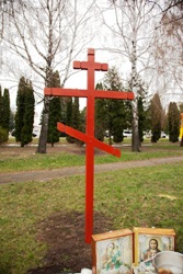 На Києвщині вандали викрали хрест на місці будівництва храму УПЦ КП