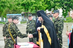 З благословення єпископа на Прикарпатті відбулося офіційне приведення до присяги батальйону оборони