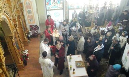 На свято Воскресіння ГНІХ в Донецьку греко-католицькі храми були переповнені.(ФОТО)