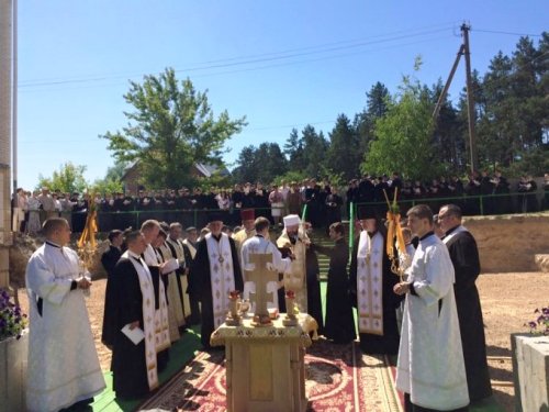 Патріарх Святослав освятив наріжний камінь під будівництво храму Святої Трійці у Княжичах.ФОТО,ВІДЕО