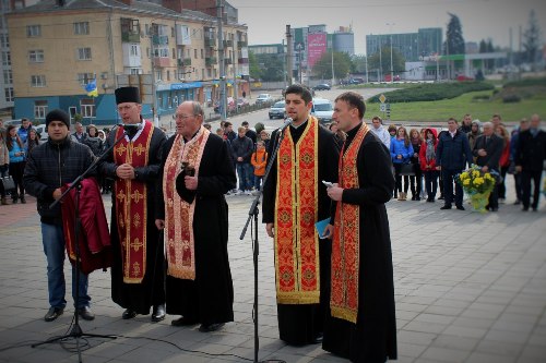 Пам’ять Степана Бандери вшанували в Івано-Франківську.(ФОТО)