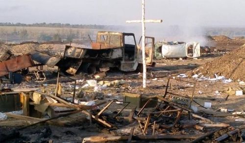 Львів:  Хрест який вцілів після обстрілів в зоні АТО виставлять у Гарнізонному храмі.(ФОТО,ВІДЕО)