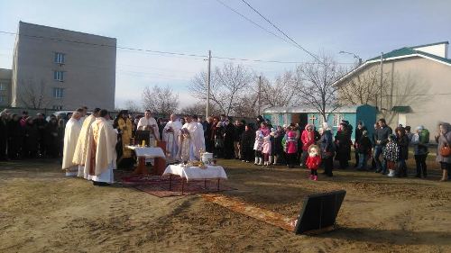 На одещині закладено наріжний камінь під будівництво храму святих мучеників Макавейських УГКЦ.(ФОТО)