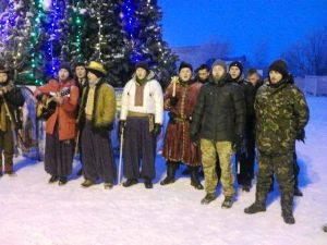 В зоні АТО  активно колядує «Фронтовий вертеп».(ФОТО)