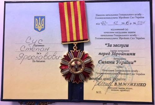 Голову Капеланства ЛА УГКЦ нагороджено нагрудним знаком за заслуги перед Збройними силами України