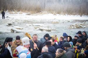 В Івано-Франківську на Бистриці Надвірнянській освятили воду