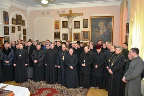 Коломия: священики з усіх деканатів, вітали правлячого архієрея з закінченням циклу різдв’яних свят Коломия: священики з усіх деканатів, вітали правлячого архієрея з закінченням циклу різдв’яних свят