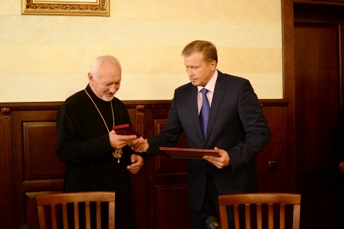 Митрополита УГКЦ Володимира Війтишина нагороджено ювілейною медаллю 