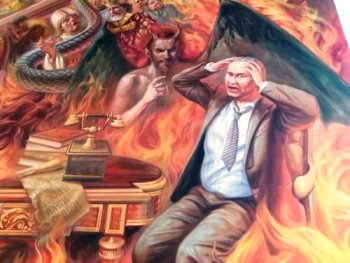Незвична фреска у храмі св. Йосафата на Львівщині.(ФОТО,ВІДЕО)
