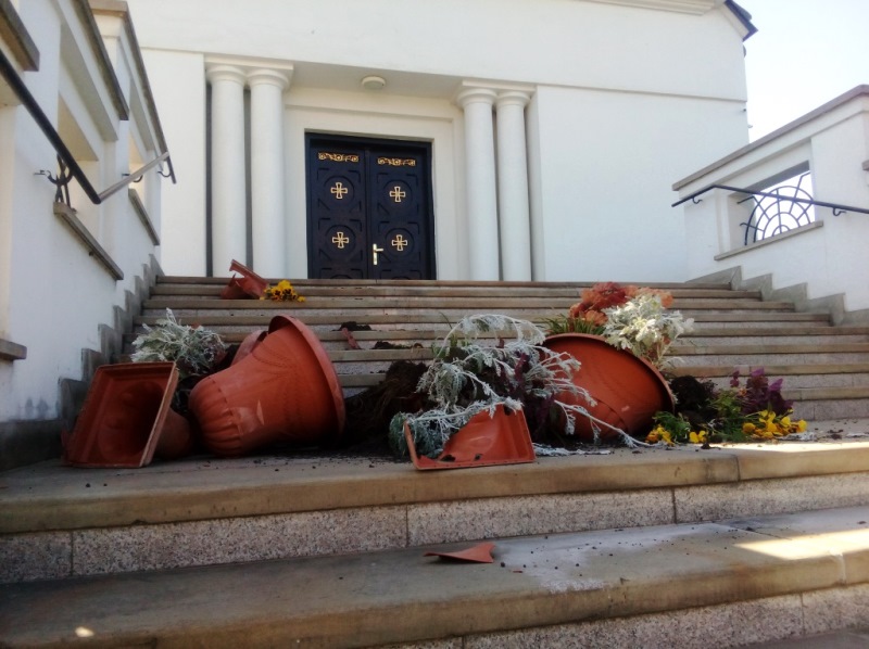 У Перемишлі невідомими пошкоджено майно храму УГКЦ