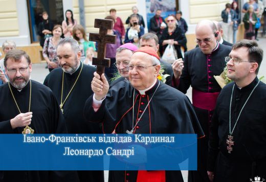 Івано-Франківськ приймав у себе Високоповажного гостя - Префекта Конгрегації Східних Церков Кардинала Леонардо Сандрі