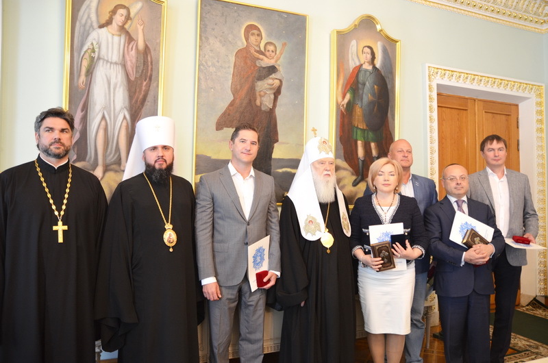 Патріарх Філарет прийняв у своїй резиденції українську інтелігенцію