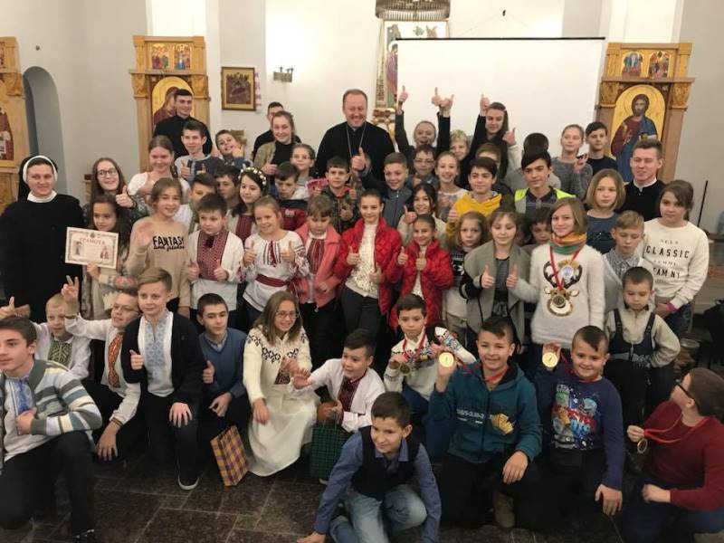 У Київській архиєпархії провели дитячу інтелектуальну гру «Що? Де? Коли?»