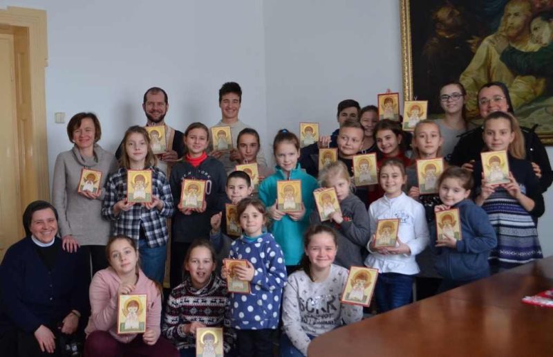 Діти писали ікону Ангела Хоронителя