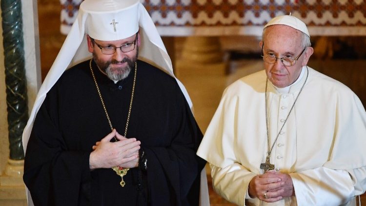 Слово Патріарха УГКЦ Святослава до Папи Франциска з нагоди його візиту до собору Святої Софії