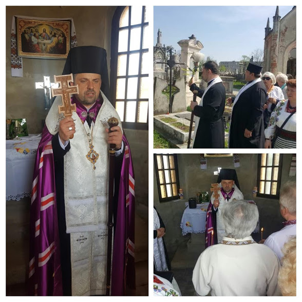 На Провідну неділю, єпископ Йосафат відвідав могили душпастирів, які служили на Буковині