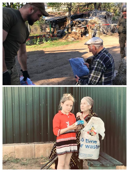 Капелани передали жителям лінії зіткнення гуманітарну допомогу від українок із Британії 