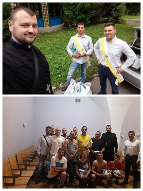 Капелан та Лицарі Колумба відвідали військових у госпіталі Києва