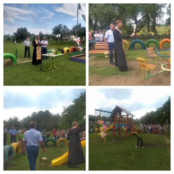 Силами парафії Вознесіння ГНІХ на Самбірщині постав дитячий майданчик