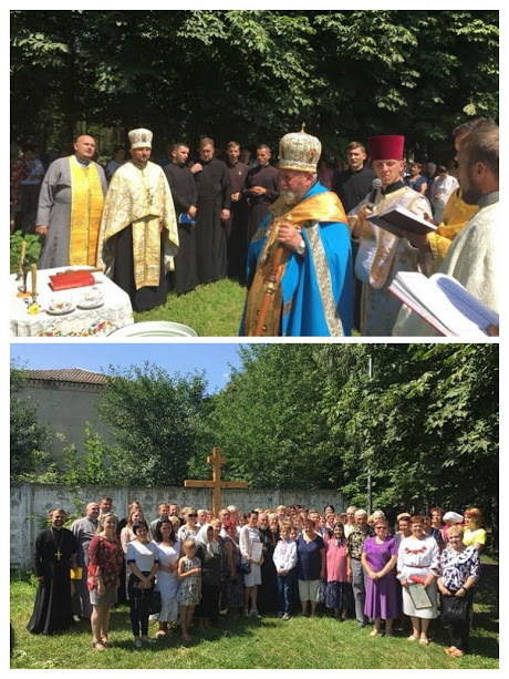 Митрополит Василій освятив хрест на місці будівництва нового храму на Хмельниччині