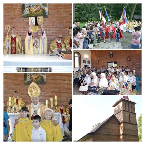 Освячення новозбудованого костелу Преображення Господнього в Уланові на Вінничині