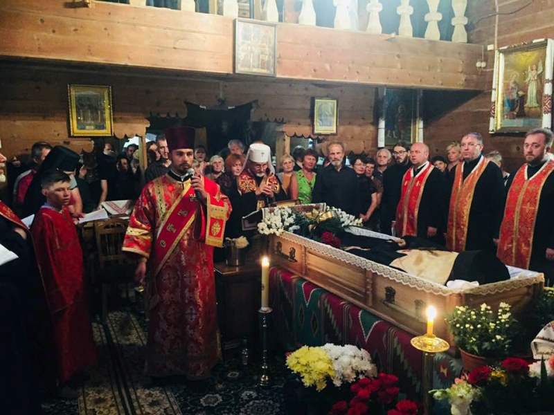 Похорон ієромонаха Ніканора Єзерського