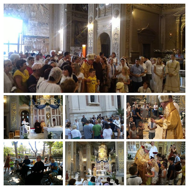 У рік молитви християнська родина молилась в Аренцано з владикою Діоніcієм