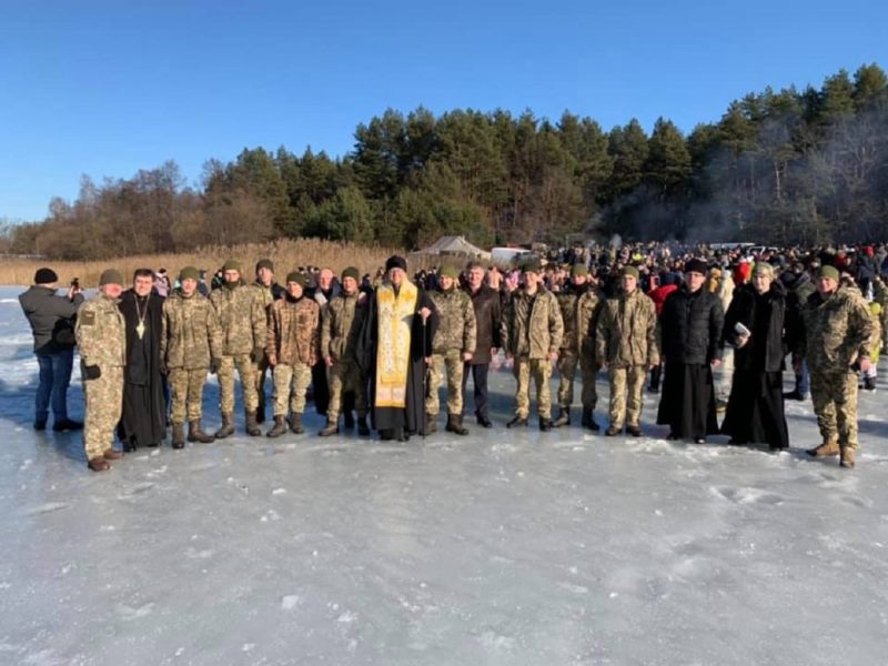 Йорданське водосвяття на Яворівському полігоні Йорданське водосвяття на Яворівському полігоні