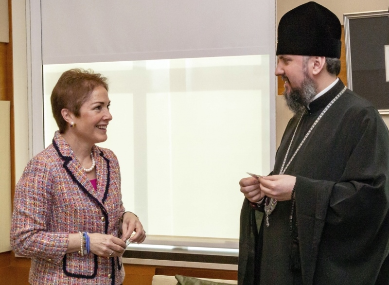 Митрополит Епіфаній провів зустріч з Послом США Марі Йованович