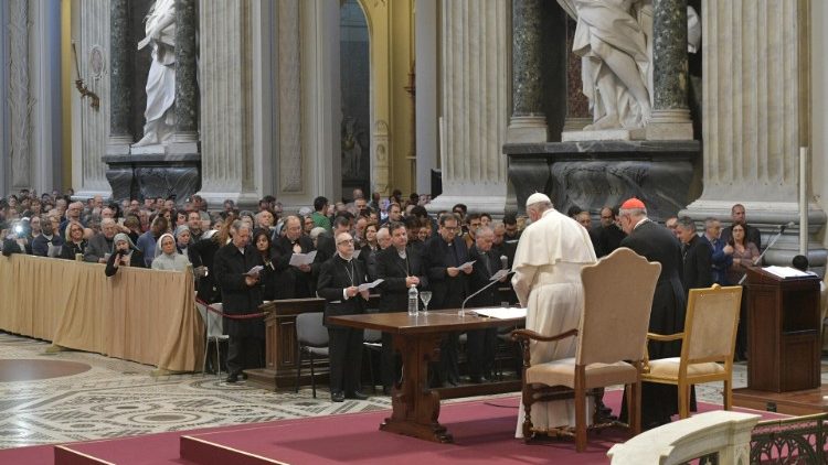 Папа зустрівся з духовенством Римської єпархії