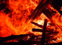 церква горить