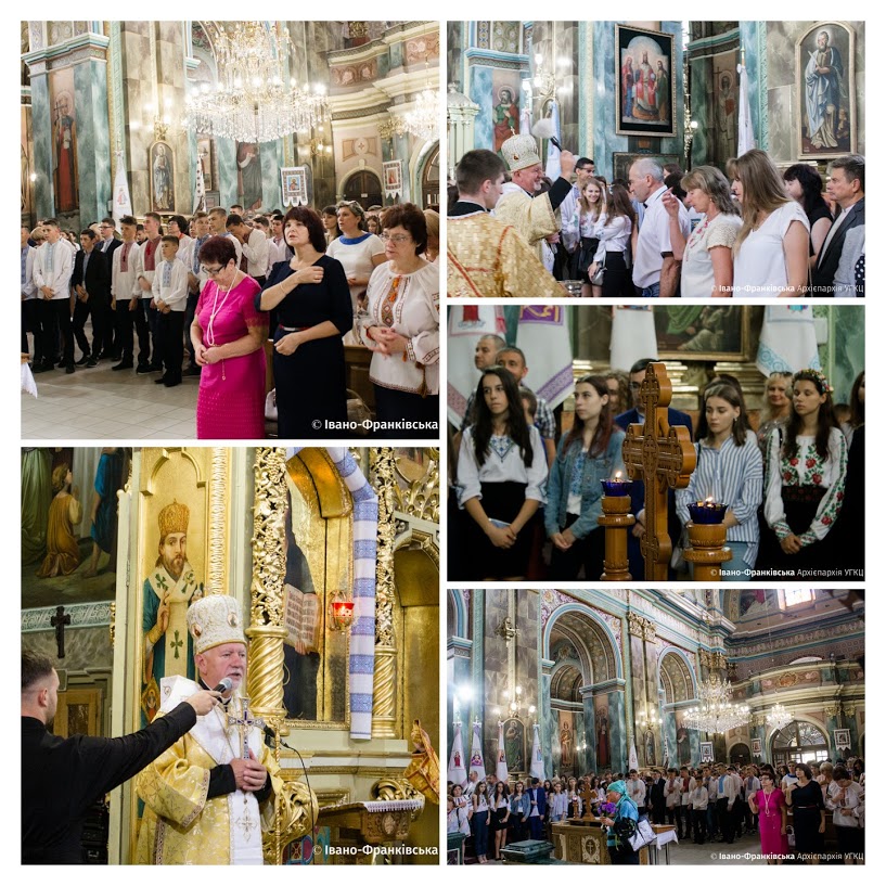 Всеміський молебень за учнів та вчителів у Франківську (ВІДЕО)